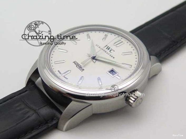 MIROTIME 0503 RelaxedFit Ingeniuer St.Laurens SS White Dial MKF 1:1 V2 Best Edition On Black Leather Strap A 7355
